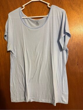 George Pale Blue Crewneck Top